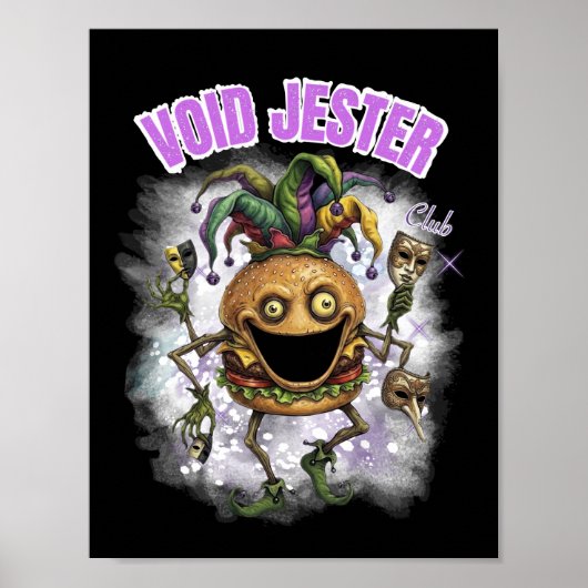 Void Jester Club - フレンドバーガー ダーク ポスター (正面)