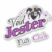 Void Jester Club - 笑顔のカオスジョスター シール (正面)