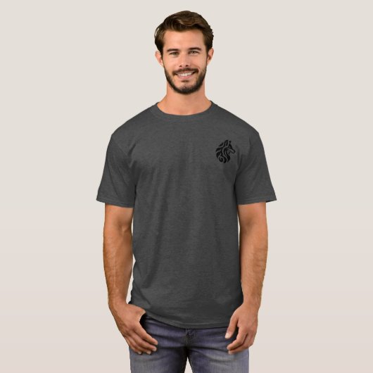 VoidAshes Alpha Black Wolf T-Shirt Tシャツ (正面フル)