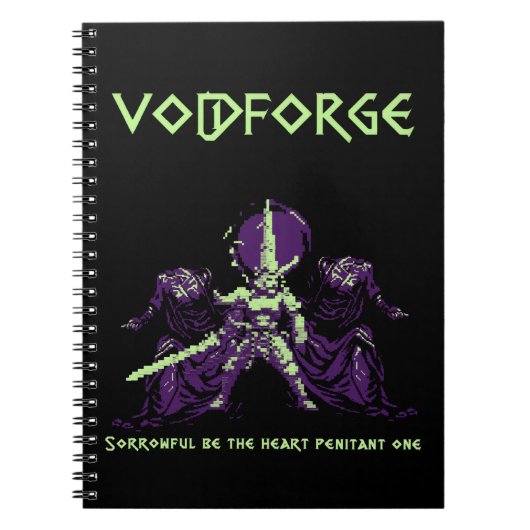 Voidforge "悔い改める者" ダークファンタジーピクセルアート ノートブック (正面)