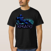 VoidForge "敗北" ダークファンタジー 倒れた騎士 Tシャツ (正面)