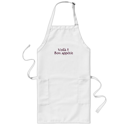 Voilà! Bon appétit ロングエプロン (正面)