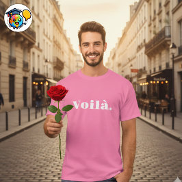 Voila Shirt、フランスのことわざギフト、パリワード Tシャツ