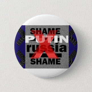Voilent反社会的なD恥のPUTINロシアの独裁者 缶バッジ