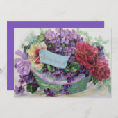 Voiletバラバスケットフローラ花 (正面/裏面)