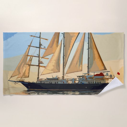 voilier  ビーチタオル (正面)