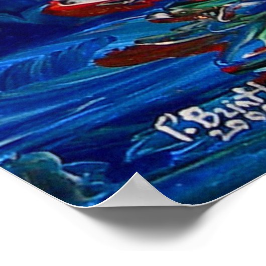 Voiliers au port a bainet 2009 ポスター (角)