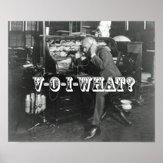 VoIP電話の衝撃的な導入 ポスター (正面)