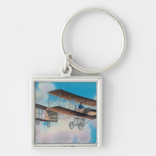 Voisin BiplaneFranceのビュー キーホルダー (正面)