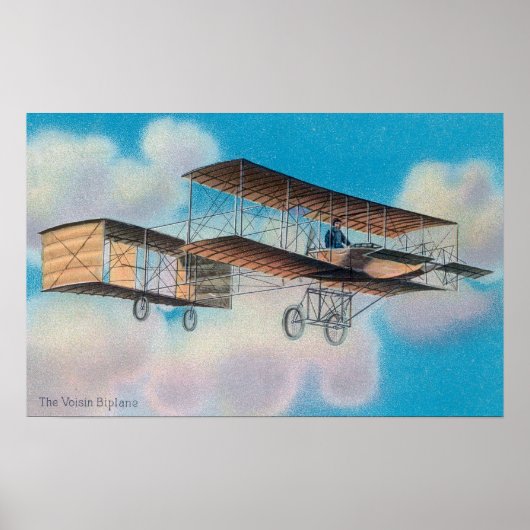 Voisin BiplaneFranceのビュー ポスター (正面)
