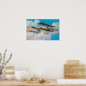 Voisin BiplaneFranceのビュー ポスター (キッチン)