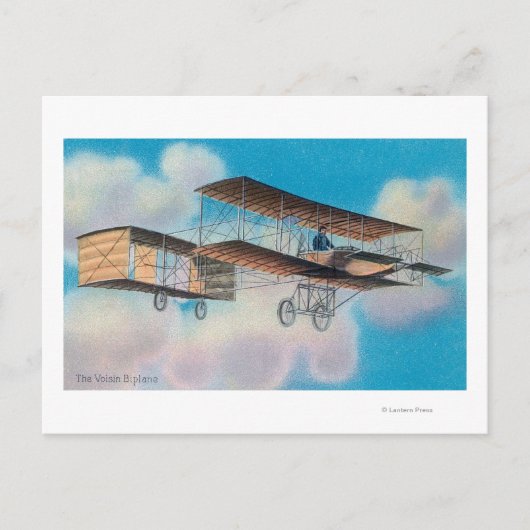 Voisin BiplaneFranceのビュー ポストカード (正面)