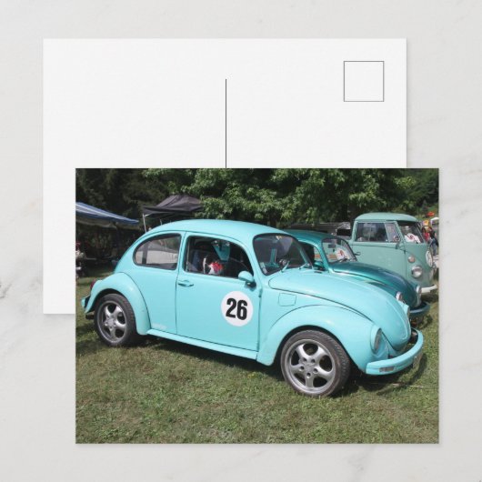 Voiture bleue ポストカード (正面/裏面)