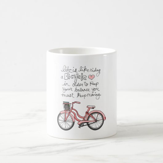 vol25生命は自転車の乗車のようです コーヒーマグカップ (中央)