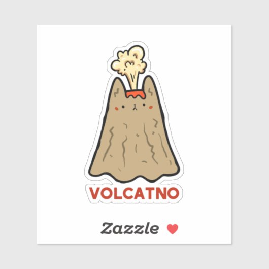 Vol-cat-noかわいい猫プリンのビニールのシール シール (シート)