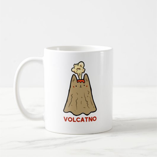 Vol-cat-noかわいい猫プンマグカップ コーヒーマグカップ (左)