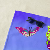Vol de papillons multicolores ビーチタオル (インサイチュ)