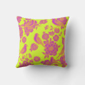 Vol Lime 💚💗 Floral Bird クッション (裏面)