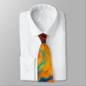 Volcanic Color Flow Texture ネクタイ (タイ)