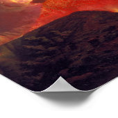 Volcanic Eruption of Mount Vesuvius (Live Volcano) ポスター (角)