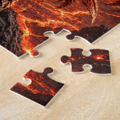 Volcanic Planet Alien Warrior Puzzle ジグソーパズル (側面)