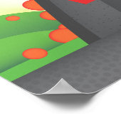 Volcano Diagram ポスター (角)