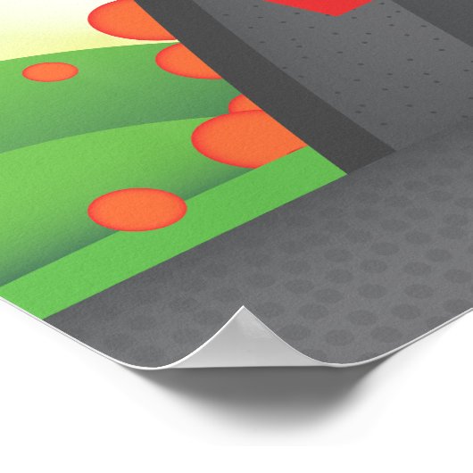 Volcano Diagram ポスター (角)