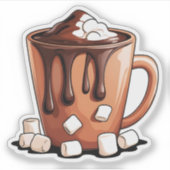 Volcano Hot Chocolate Dream Mug sticker シール (正面)