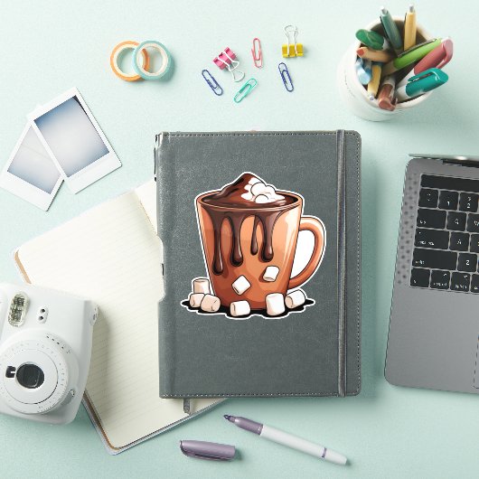 Volcano Hot Chocolate Dream Mug sticker シール (iPadカバー)