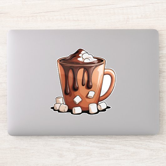 Volcano Hot Chocolate Dream Mug sticker シール (コンピューター)