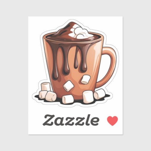 Volcano Hot Chocolate Dream Mug sticker シール (シート)