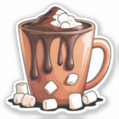 Volcano Hot Chocolate Dream Mug sticker シール (正面)