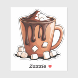 Volcano Hot Chocolate Dream Mug sticker シール