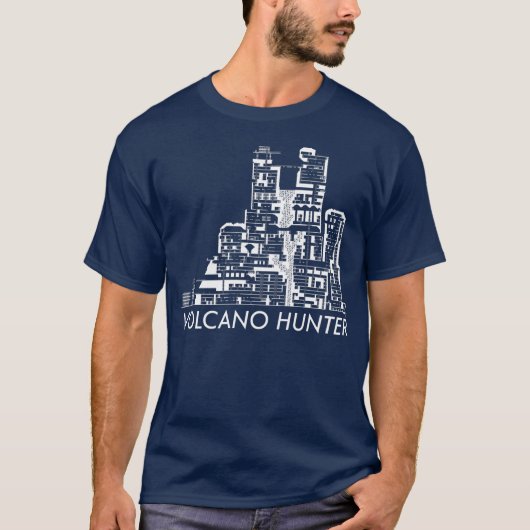 Volcano Hunter Map T-Shirt Tシャツ (正面)