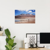 Volcano in an Altiplano landscape poster ポスター (ホームオフィス)