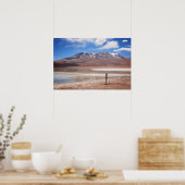 Volcano in an Altiplano landscape poster ポスター (キッチン)