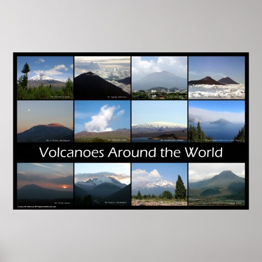 Volcanoes Around the World ポスター (正面)
