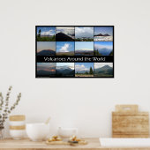 Volcanoes Around the World ポスター (キッチン)