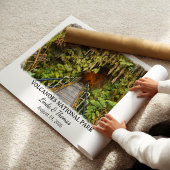 Volcanoes National Park Hawaii Poster, Watercolor, ポスター