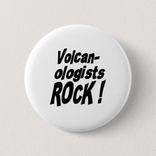 Volcanologistsの石! ボタン 缶バッジ (正面)