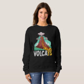 Volcayes Earth Science Geology Volcano Scientist スウェットシャツ (正面フル)