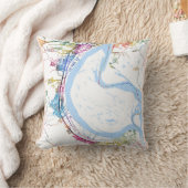 Volgograd Russia City Map クッション (ブランケット)