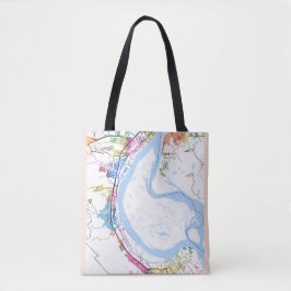 Volgograd Russia City Map トートバッグ