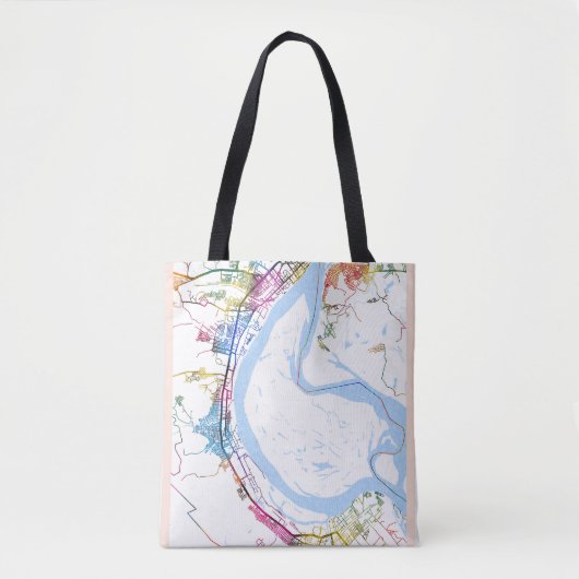 Volgograd Russia City Map トートバッグ (正面)