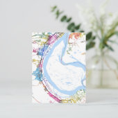 Volgograd Russia City Map ポストカード (スタンド正面)