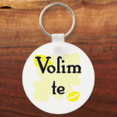 Volim te – クロアチア語 – 愛してる キーホルダー (正面)