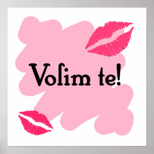 Volim te – クロアチア語I love you ポスター
