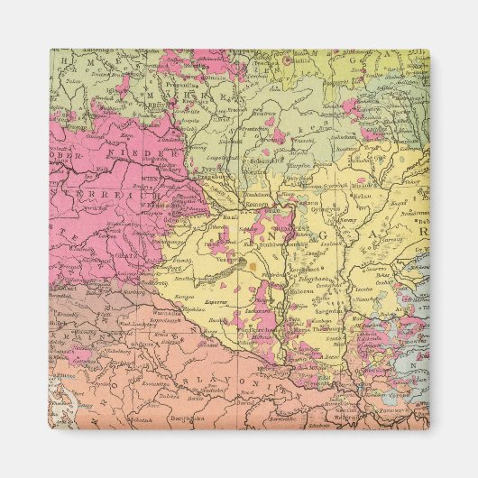 Volkerkarte v Oesterreich Ungarn，オーストリア・ハンガリー マグネット (正面)