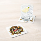 Volksfest - Prost - Kirchweih Dirndl 2025 スクエアペーパーコースター (インサイチュ)