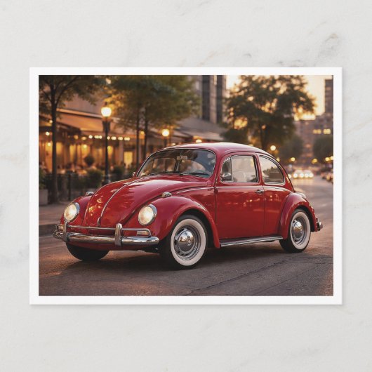 Volkswagen Beetle ポストカード (正面)